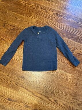 Jumping Beans Navy Long-Sleeve Thermal Henley